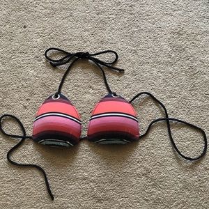 Garage striped bikini top